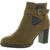 商品Style & Co | Style & Co. Womens Laleen  Leather Ankle Ankle Boots颜色Brown Microsuede