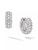 颜色: DIAMOND, David Yurman | Reverse Set Pave Huggie Hoop Earrings in 18K White Gold