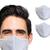 颜色: White, Primeware Inc. | Reusable Plain Face Mask for Adults (2-pack)