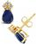 颜色: Sapphire, Macy's | Emerald (1-3/8 ct. t.w.) and Diamond (1/8 ct. t.w.) Stud Earrings in 14k Yellow Gold (Also in Sapphire)