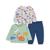商品Little Me | Baby Boys T-shirts and Pants, 3-Piece Set颜色Blue