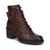 商品ZODIAC | Women's Gemma Lace-up Heeled Combat Booties颜色Wine Leather