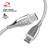 颜色: white, Naztech | Naztech Titanium USB-C to USB-C Braided Cable 6ft