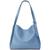 商品Kate Spade | Knott Pebbled and Suede Leather Shoulder Bag颜色Manta Blue