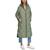 Calvin Klein | Women's Cire Drama Hooded Longline Puffer Jacket, 颜色Thyme