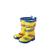 商品Miki House | Girls' Flower Print Rain Boots – Toddler, Walker颜色Yellow