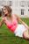 商品第3个颜色Fluorescent Pink Coral/White, Alo | Supernova Bodysuit - Ivory/Black