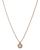 商品Ted Baker London | Hayzzel Pavé Heart Star Pendant Necklace, 16.5"-18.5"颜色Rose Gold