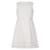 商品第1个颜色Whipped White, Calvin Klein | Little Girls Illusion Mesh Bow Front Dress
