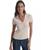 颜色: G0h - Eggnog, DKNY | Womens Ribbed V-Neck Polo Sweater