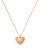 商品Kate Spade | Rock Solid Crystal Heart Mini Pendant Necklace in Gold Tone, 17"-20"颜色Pink/Gold