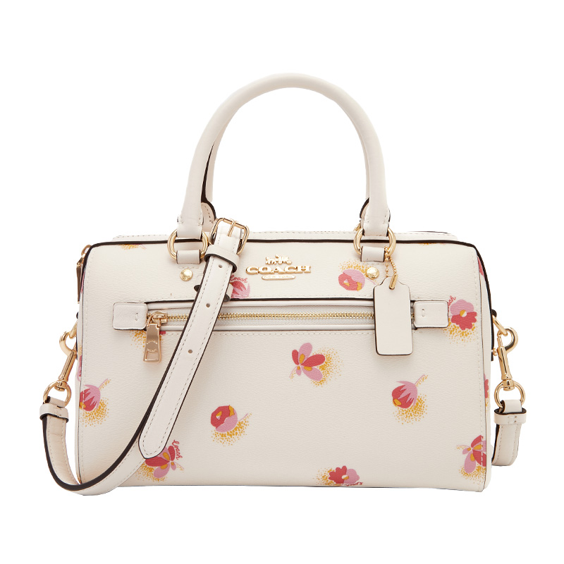 color 白色印花C5801 IMCAH, Coach | 蔻驰女包COACH水桶包奢侈品 女士白色拼色PVC配皮手提单肩斜挎波士顿桶包礼物送女友C5801 IMCAH