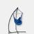 颜色: Blue, Sunnydaze Decor | Sunnydaze Indoor-Outdoor Hanging Hammock Chair Swing and X-Stand Set