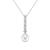颜色: White Gold, Honora | Cultured Freshwater Pearl 7-7.5mm and Diamond 1/5 ct. tw. Pendant 18" Necklace in 14k White Gold (Also Available in 14k Yellow or 14k Rose Gold)