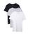 商品Lacoste | 3-Pack Crew Neck Slim Fit Essential T-Shirt颜色White/Silver Grey Chine/Black