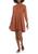 color Cocoa Rose, Love, Fire | Junior's Roll Tab Swing Dress