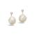 颜色: Silver, Sterling Forever | Women's Large Baroque Pearl Drop Stud Earrings