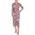RACHEL Rachel Roy | Rachel Rachel Roy Womens Faux Wrap Midi Wrap Dress, 颜色Mauve Animal