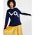 Charter Club | Women's Love Crewneck 100% Cashmere Sweater, Created for Macy's, 颜色Admiral Navy Combo