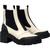 color New Ivory/Perfect Black/Perfect Black, Tory Burch | Chelsea Lug Ankle Boot