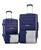 颜色: Blue depths, French Connection | Saint Martin 4 Piece Hardside Luggage Set 4in1 CUP/USB/USB-C/PHONE HOLDER