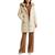 商品第4个颜色Moda Cream, Ralph Lauren | Women's Faux-Fur-Trim Hooded Down Puffer Coat, Created for Macy's