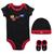 color Black/Red, Jordan | Jordan Hat Bodysuit Bootie 3 Piece Set - Boys' Infant