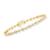 颜色: 7 in, Ross-Simons | Ross-Simons Diamond Geometric Bracelet in 14kt Yellow Gold