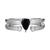 商品第5个颜色SAPPHIRE, Macy's | 2-Pc Set Garnet (1/2 ct. t.w.) Trillion Ring & White Topaz Accent Cuff Ring in 14k Gold-Plated Sterling Silver (Also in Sky Blue Topaz, Peridot, Amethyst & Truffle Sapphire)