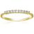 颜色: yellow, Vir Jewels | 1/3 cttw Diamond Wedding Band 14K White or Yellow Gold 9 Stones Prong Set Round