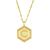 color C, Essentials | Gold Plate Diamond Cut Initial Pendant Necklace, 16" + 2" extender