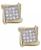 颜色: Yellow Gold, Macy's | Diamond Accent Square Stud Earrings in 10k White, Yellow or Rose Gold