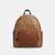 Coach | Coach Outlet Court Backpack In Signature Canvas, 颜色gold/khaki saddle 2