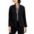 颜色: Black, Bar III | Women's Collarless Open-Front Blazer, Created for Macy's