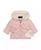 颜色: Blush multi hearts, S Rothschild & CO | Baby Girls Foil Wave Quilt Puffer with Mittens