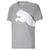 颜色: medium gray heather, Puma | PUMA Men's Oversized Logo Tee