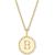 商品第2个颜色B, Sarah Chloe | Initial Medallion Pendant Necklace in 14k Gold-Plated Sterling Silver, 18"