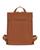 Longchamp | Le Foulonné Top Zip Leather Backpack, 颜色Caramel