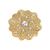 颜色: Gold, 2028 | Crystal Gold-Tone Flower Brooch