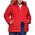 商品Tommy Hilfiger | Plus Size Faux-Fur-Trim Hooded Puffer Coat, Created for Macy's颜色Crimson