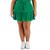 color Golf Green, Love, Fire | Trendy Plus Size Terry Ruffled Mini Skirt