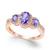 颜色: Tanzanite/Rose Gold, Macy's | Sapphire (1-1/3 ct. t.w.) & Diamond (1/4 ct. t.w.) 3-Stone Ring in 14k Gold (Also in Ruby, Emerald & Tanzanite)