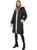 color Black, Kate Spade | Hooded Zip Front Down with Sherpa Detail