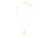 Sterling Forever | Sterling Silver Interlocking Open Circle Pendant Necklace, 颜色Gold