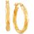 商品第3个颜色Yellow Gold, Macy's | Small Twist Hoop Earrings in 10k Gold, Rose Gold & White Gold