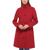 商品Tommy Hilfiger | Petite Single-Breasted Stand-Collar Coat, Created for Macy's颜色Red