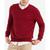 商品Tommy Hilfiger | Men's Signature Solid V-Neck Sweater, Created for Macy's颜色Rouge