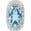 Savvy Cie Jewels | Stone Pendant Necklace & Cushion Stud Earrings Box Set, 颜色Blue