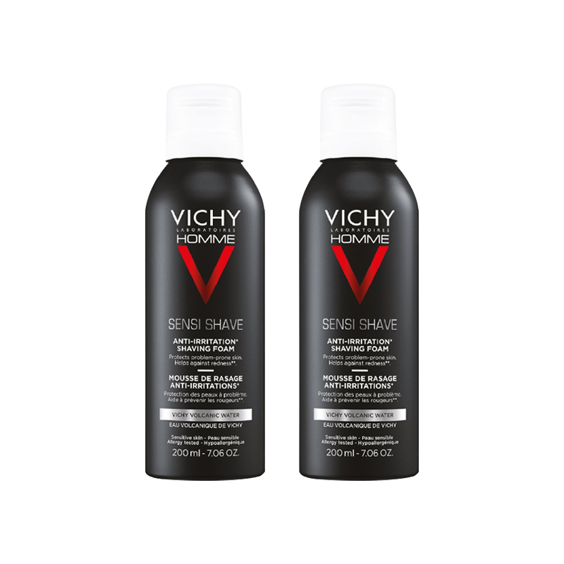 颜色: 200ml 2瓶装, Vichy | Vichy薇姿男士舒缓剃须慕斯 200ml 舒缓滋润保护肌肤
