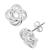 商品Essentials | Love Knot Stud Earrings in Silver or Gold Plating颜色Silver
